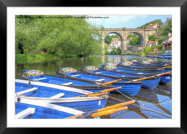 Knaresborough Rowing Boats 5 Framed Mounted Print by Colin Williams Photography