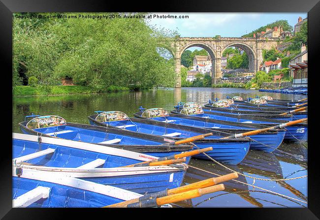Knaresborough Rowing Boats 5 Framed Print by Colin Williams Photography