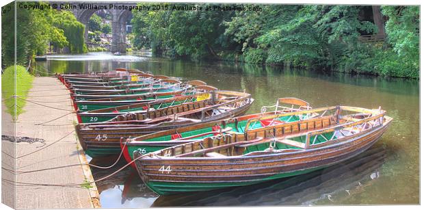  Knaresborough Rowing Boats 6 Canvas Print by Colin Williams Photography