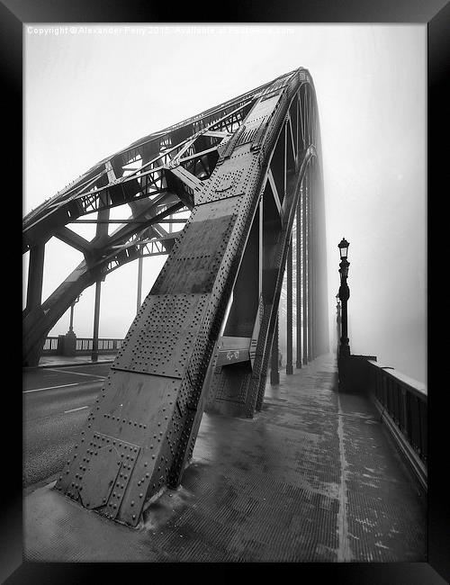  On the Tyne Bridge Framed Print by Alexander Perry