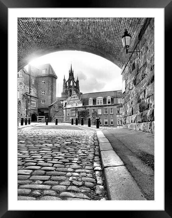 To The Black Gate Framed Mounted Print by Alexander Perry