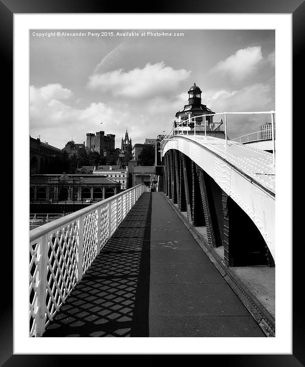  Swing Bridge Path Framed Mounted Print by Alexander Perry