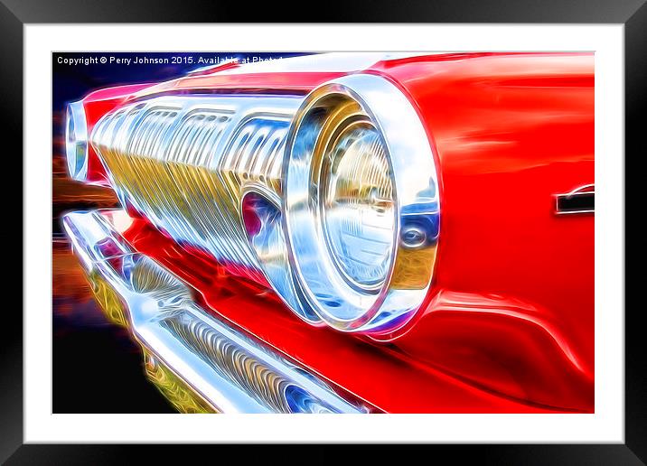 Front On Framed Mounted Print by Perry Johnson