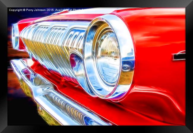 Front On Framed Print by Perry Johnson