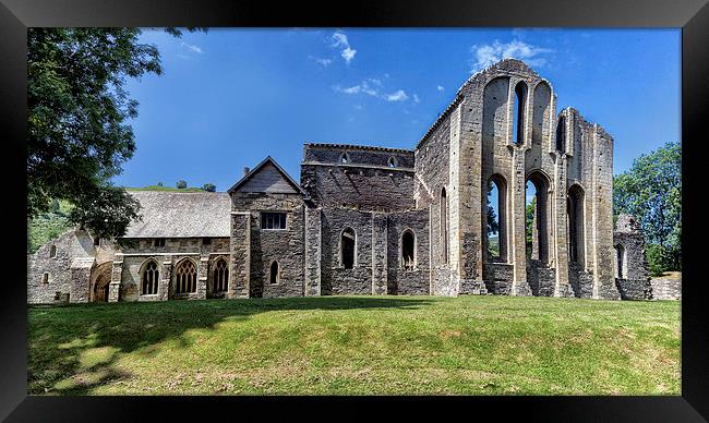  Valle Crucis Abbey ( panorama) Framed Print by Rob Lester