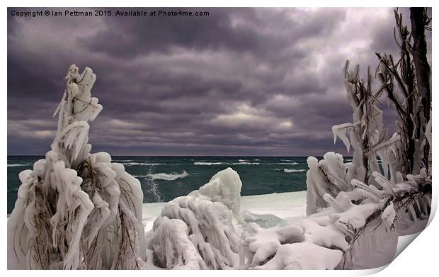 Winter Sky, Ice and Water Print by Ian Pettman