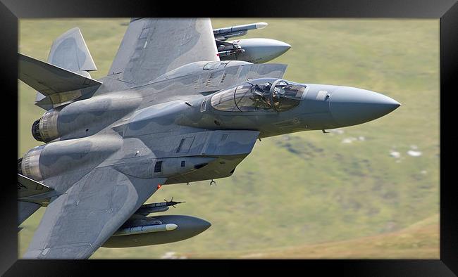  F15 C of 493rd Fighter Squadron - The Grim Reaper Framed Print by Rory Trappe