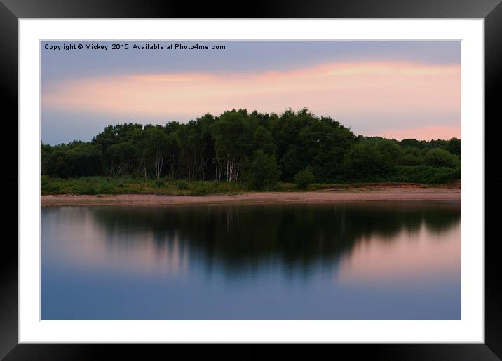 Chasewater Shore Framed Mounted Print by rawshutterbug 