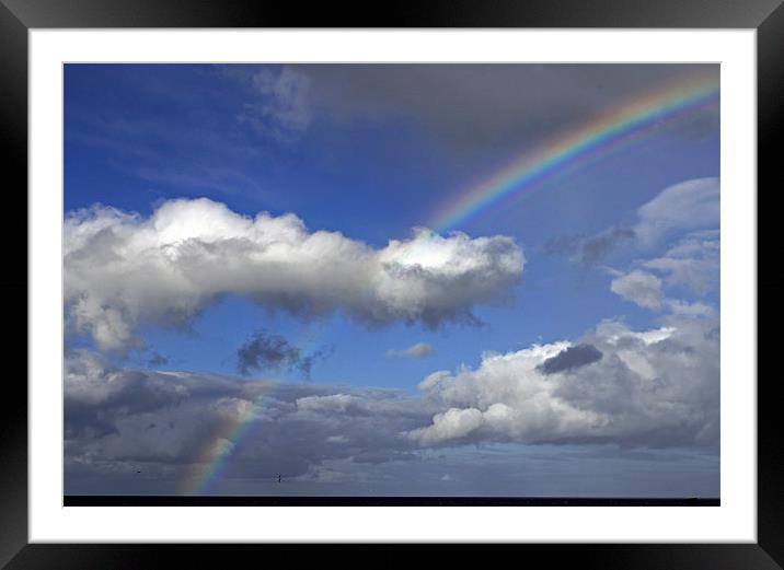 Rainbow at Brora  Framed Mounted Print by Tony Murtagh