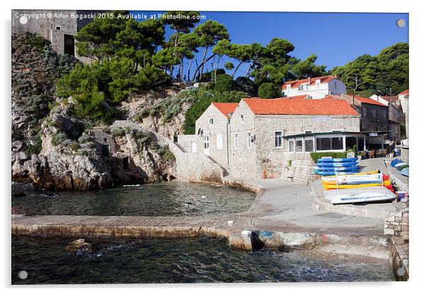 Haven in Dubrovnik Acrylic by Artur Bogacki