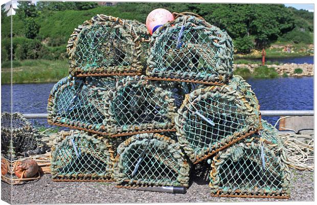  Lobster Pots  Canvas Print by Tony Murtagh
