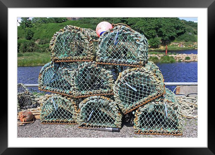  Lobster Pots  Framed Mounted Print by Tony Murtagh