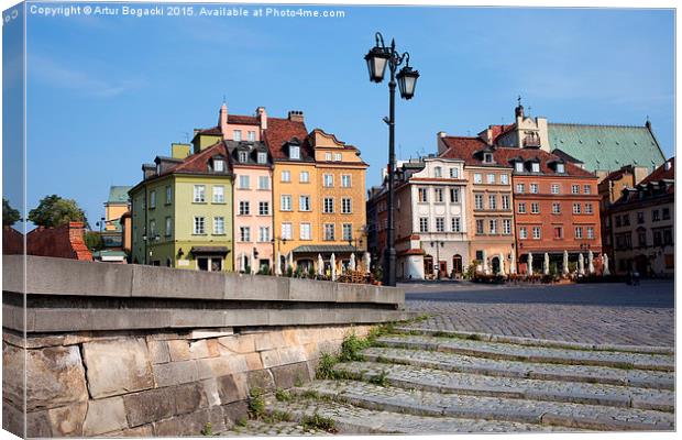 Old Town in Warsaw Canvas Print by Artur Bogacki