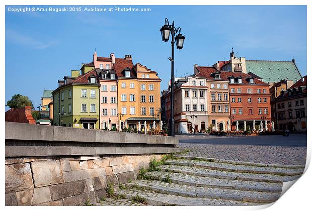Old Town in Warsaw Print by Artur Bogacki