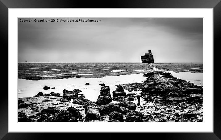 The Grain Battery Tower Framed Mounted Print by paul lam