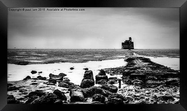 The Grain Battery Tower Framed Print by paul lam