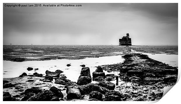 The Grain Battery Tower Print by paul lam