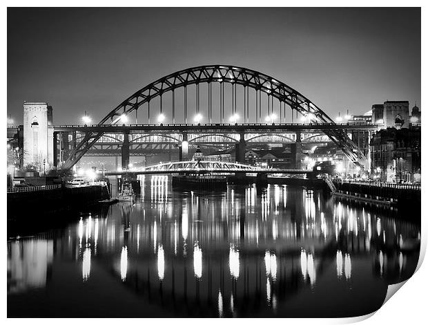  Tyne Bridge Reflection Print by Alexander Perry
