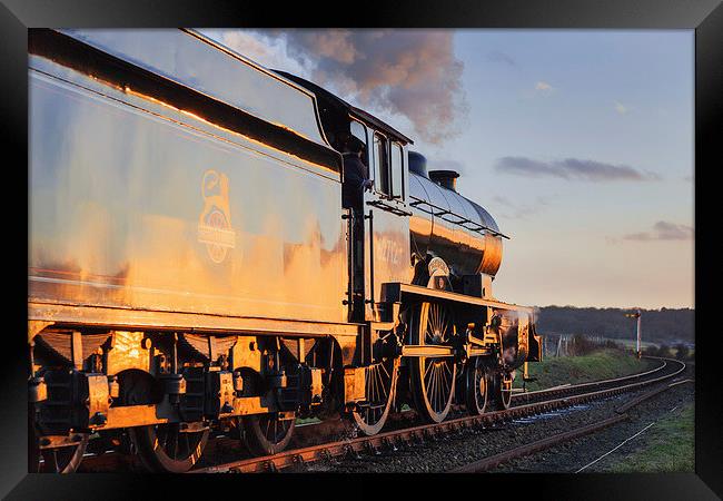 Steaming into the sunset  Framed Print by Ian Duffield