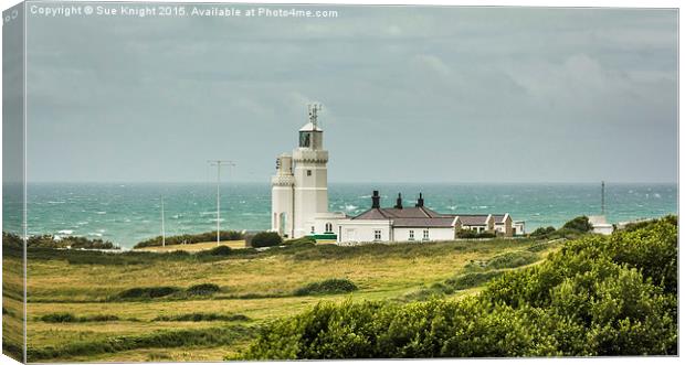  St. Catherine's Lighthouse,Isle of Wight Canvas Print by Sue Knight
