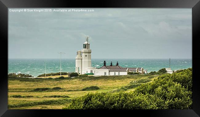  St. Catherine's Lighthouse,Isle of Wight Framed Print by Sue Knight