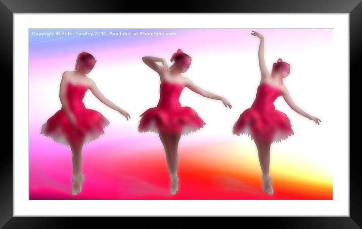 The Ballerina Framed Mounted Print by Peter Yardley