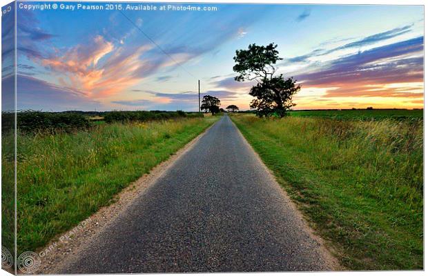 A road in to Ringstead Canvas Print by Gary Pearson