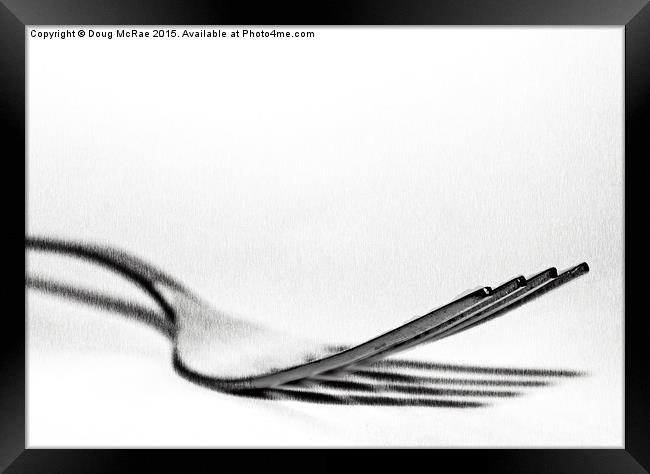  Fork Framed Print by Doug McRae