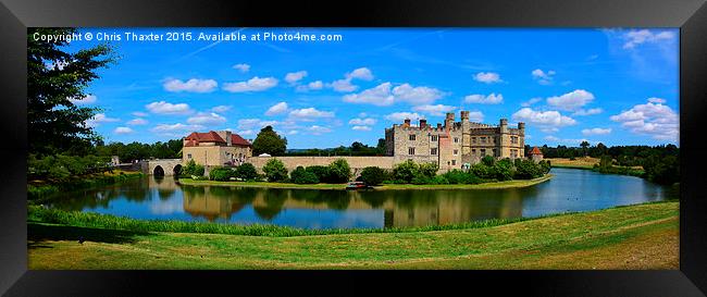 Leeds Castle Panorama Framed Print by Chris Thaxter