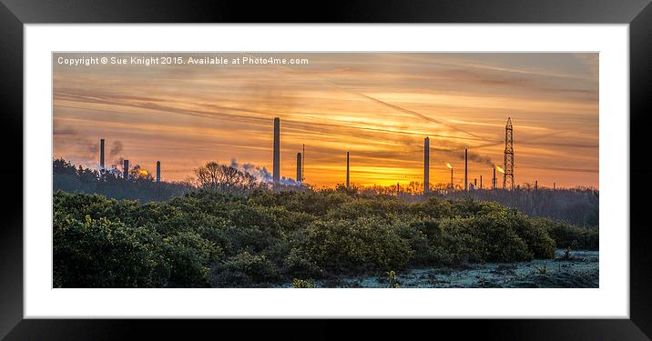  Industrial Sunrise Framed Mounted Print by Sue Knight