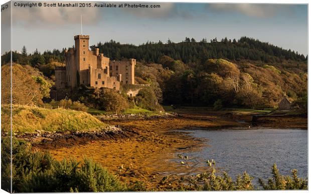  Dunvegan Castle - Skye Canvas Print by Scott K Marshall