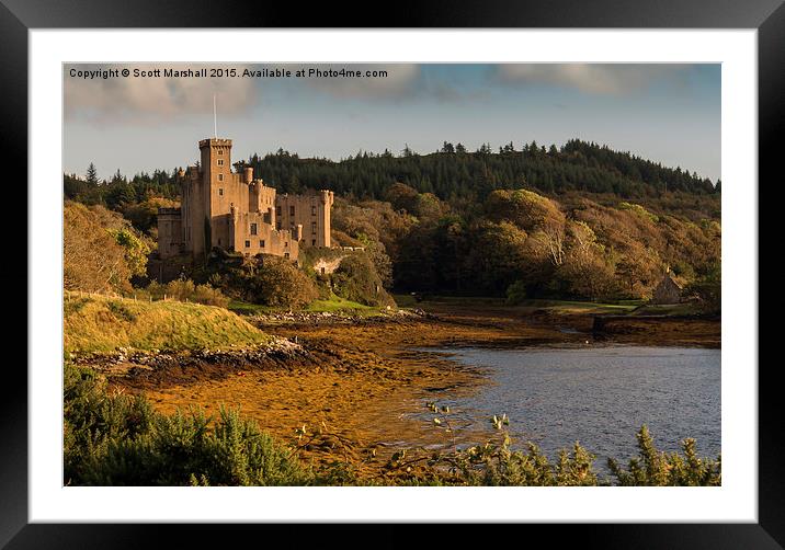  Dunvegan Castle - Skye Framed Mounted Print by Scott K Marshall