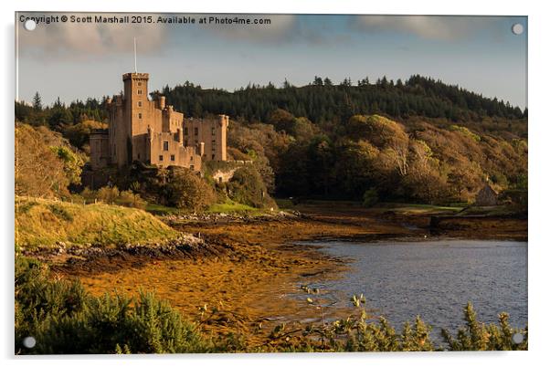  Dunvegan Castle - Skye Acrylic by Scott K Marshall
