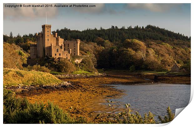  Dunvegan Castle - Skye Print by Scott K Marshall