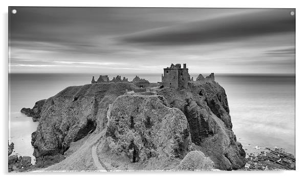  Dunnottar Castle Sunrise Acrylic by Grant Glendinning