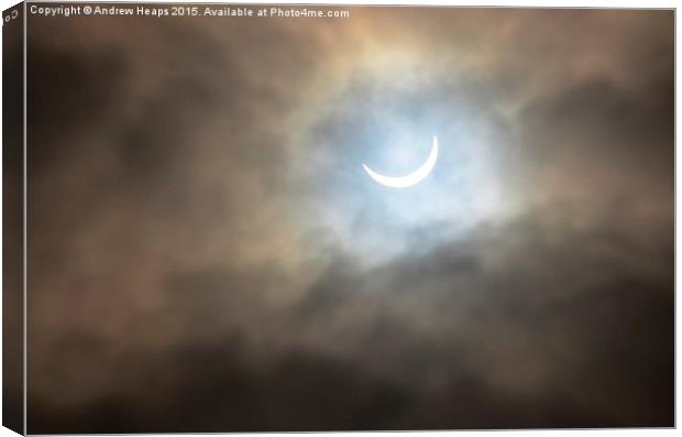  Uk Eclipse  Canvas Print by Andrew Heaps