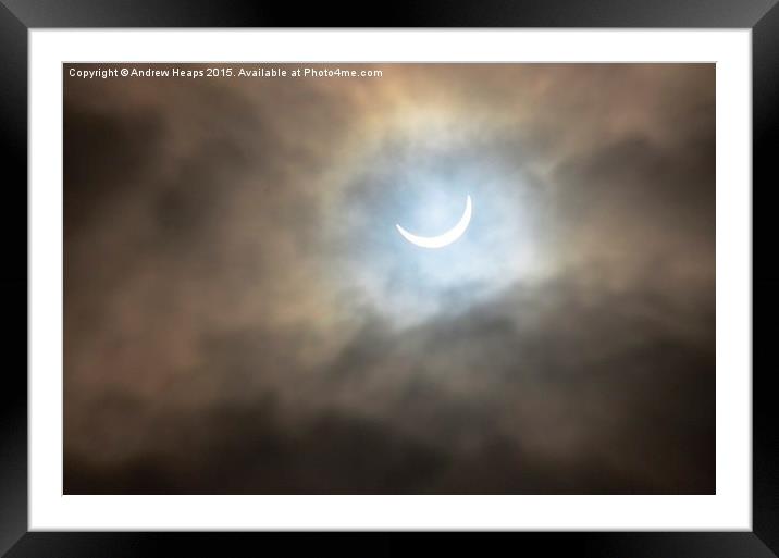  Uk Eclipse  Framed Mounted Print by Andrew Heaps