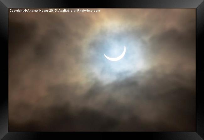  Uk Eclipse  Framed Print by Andrew Heaps