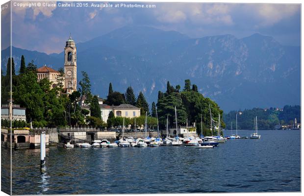Lake Como, Italy Canvas Print by Claire Castelli
