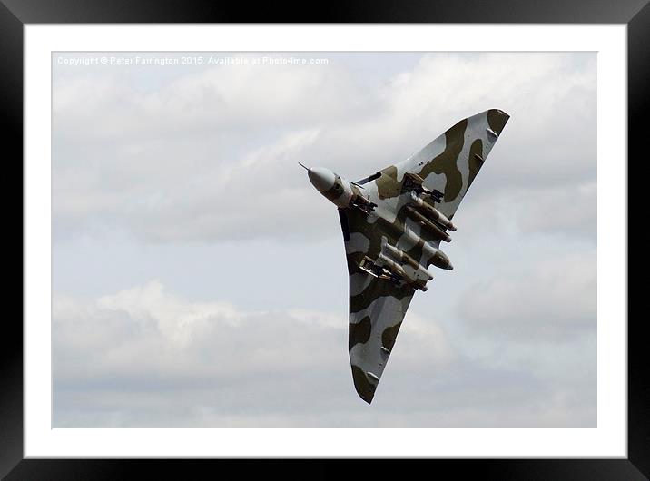  XH558 Takes To The Sky Framed Mounted Print by Peter Farrington