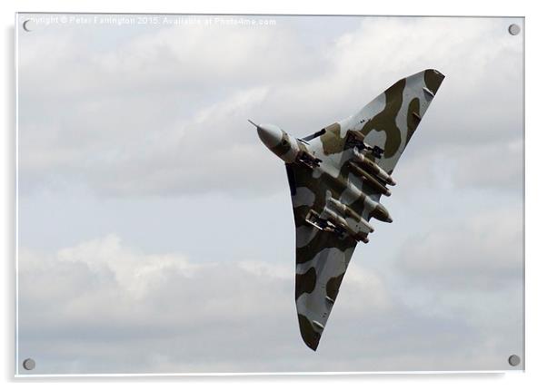 XH558 Takes To The Sky Acrylic by Peter Farrington