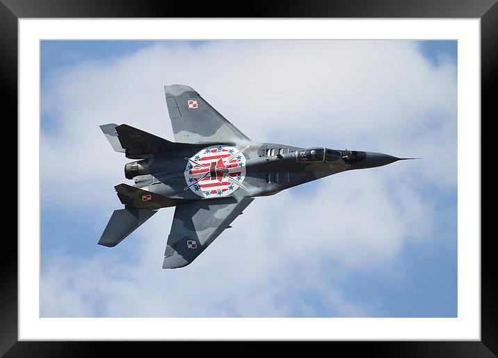 MIG 29 Polish Air Force Framed Mounted Print by Oxon Images