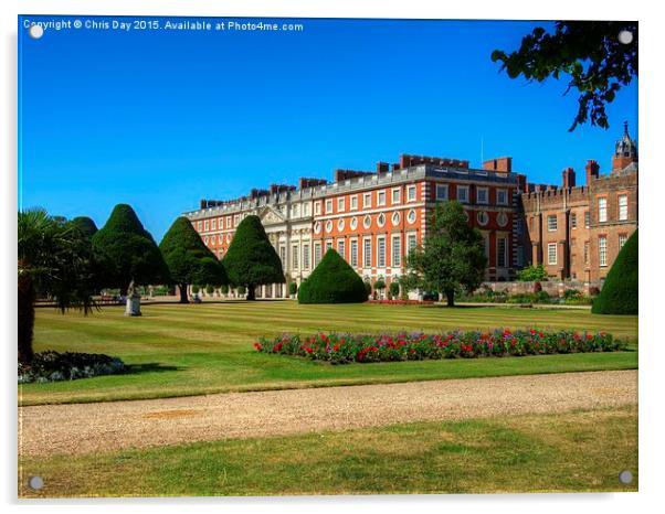Hampton Court Palace Acrylic by Chris Day