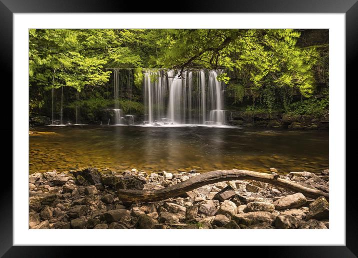 Sgwd Ddwli Uchaf, Brecon Waterfalls Framed Mounted Print by Dean Merry