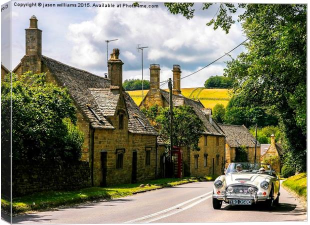  Yesteryear. The Cotswolds. Canvas Print by Jason Williams