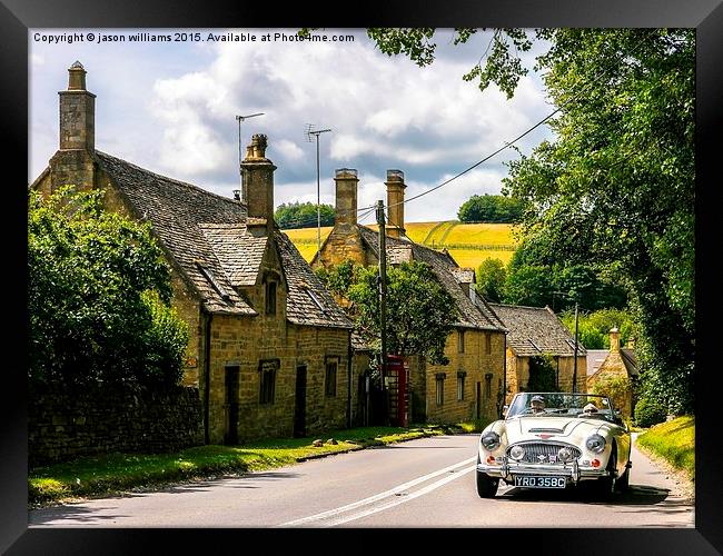  Yesteryear. The Cotswolds. Framed Print by Jason Williams
