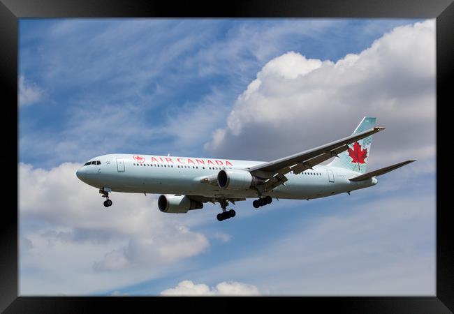 Air Canada Boeing 767 Framed Print by David Pyatt