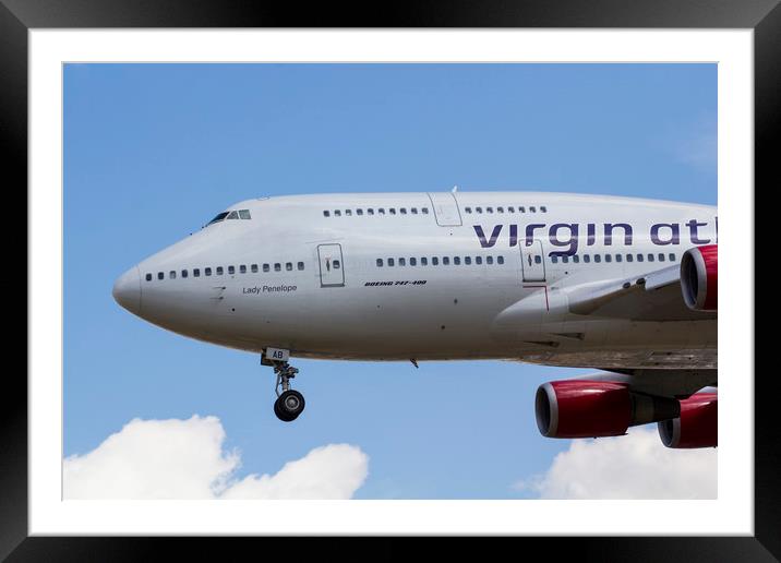 Virgin Atlantic Boeing 747 Framed Mounted Print by David Pyatt