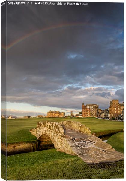 St Andrews Swilcan Bridge Canvas Print by Chris Frost
