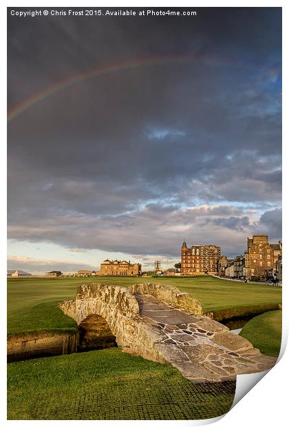 St Andrews Swilcan Bridge Print by Chris Frost